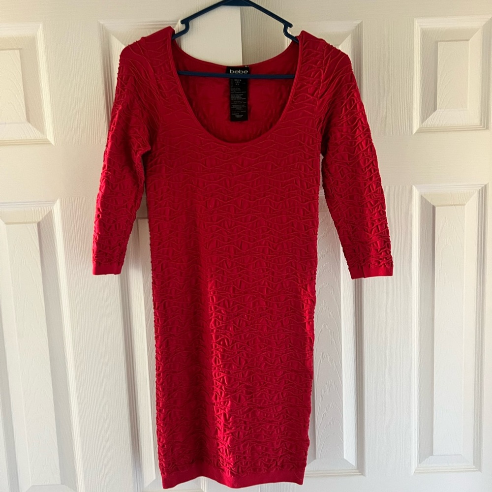 Bebe Body-con Long-sleeve Dress